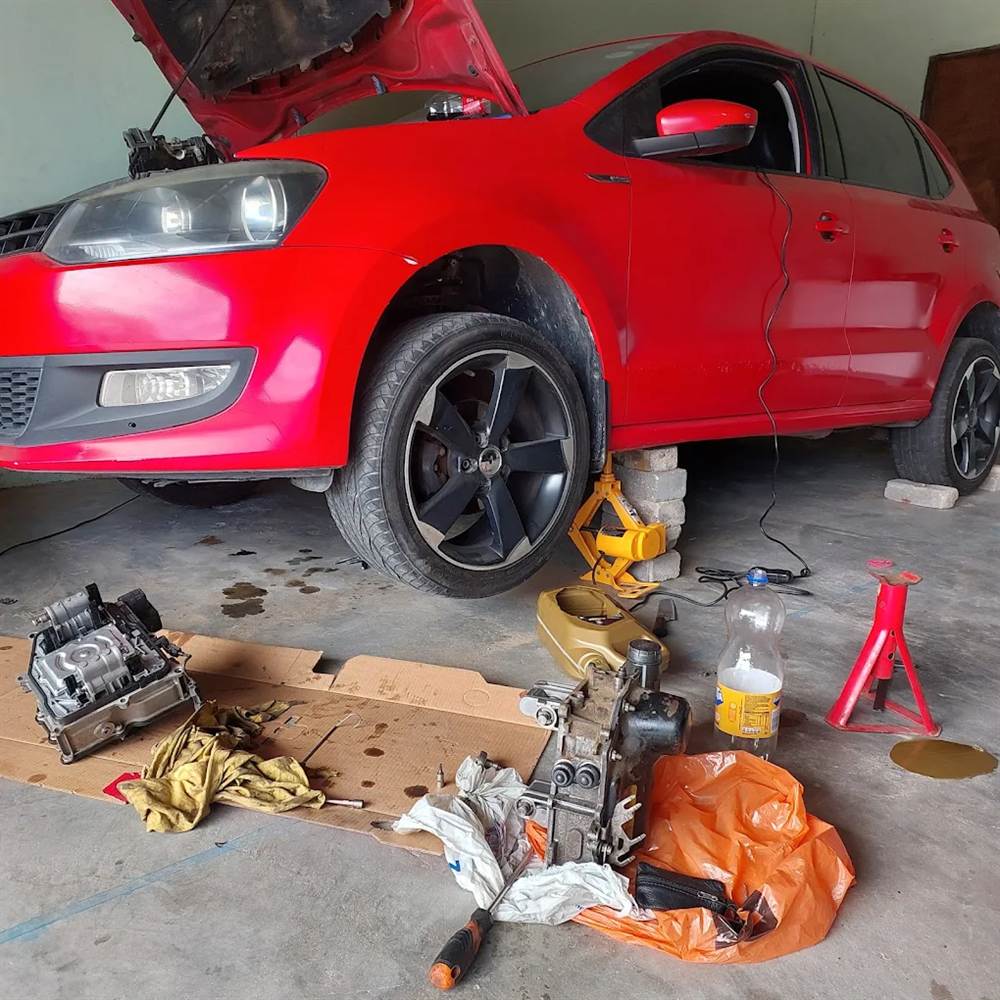 Vehicles in for service at Nerved Mechanics